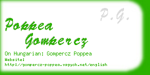 poppea gompercz business card